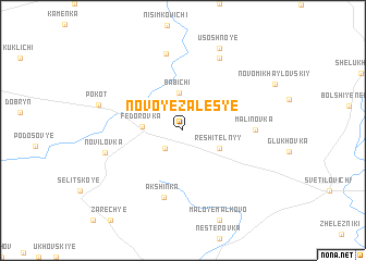 map of Novoye Zalesʼye