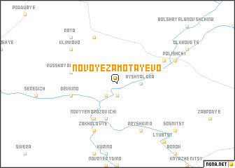 map of Novoye Zamotayevo