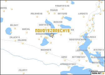map of Novoye Zarech\