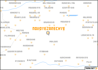 map of Novoye Zarech\