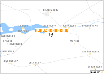 map of Novozakharkino