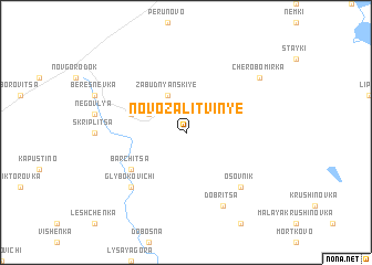 map of Novo-Zalitvinʼye