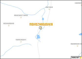 map of Novozhadovka