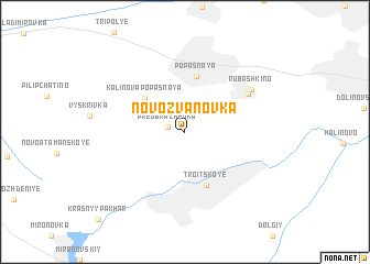 map of Novozvanovka