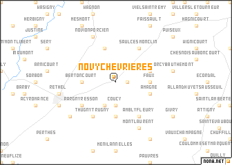 map of Novy-Chevrières