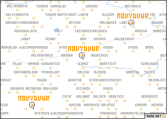 map of Nový Dvŭr