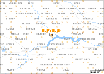 map of Nový Dvŭr