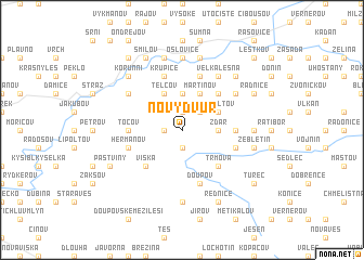 map of Nový Dvŭr