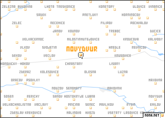 map of Nový Dvŭr