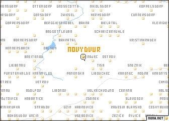 map of Nový Dvŭr