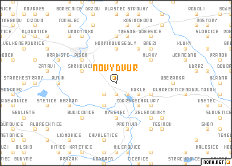 map of Nový Dvŭr