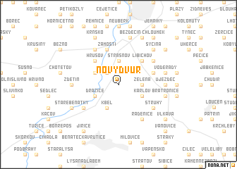 map of Nový Dvŭr