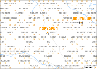 map of Nový Dvŭr