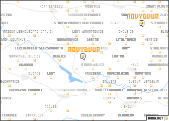 map of Nový Dvŭr