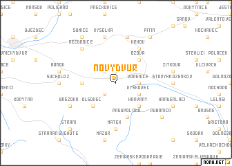 map of Nový Dvŭr