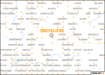 map of Nový Klíčov