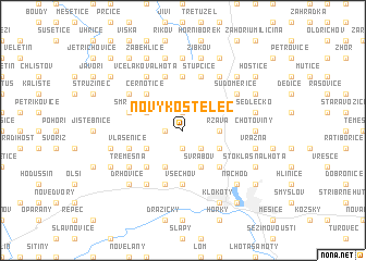 map of Nový Kostelec