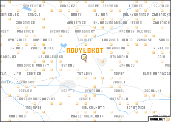 map of Nový Lokot