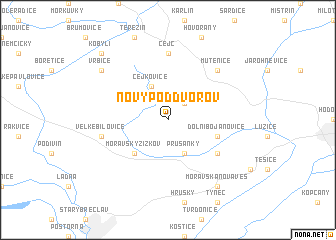 map of Nový Poddvorov