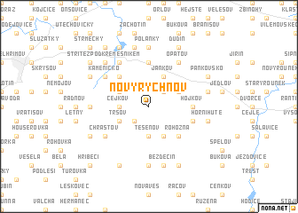 map of Nový Rychnov