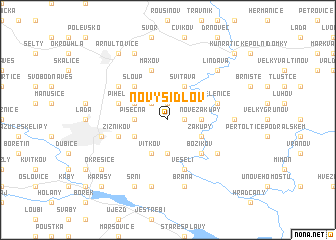 map of Nový Šidlov