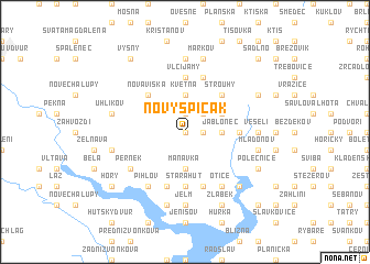 map of Nový Špičák