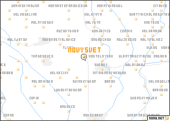 map of Nový Svet