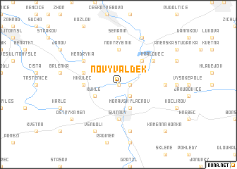 map of Nový Valdek