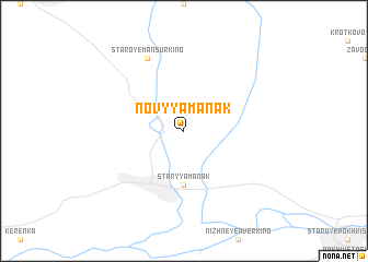 map of Novyy Amanak