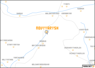 map of Novyy Arysh