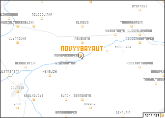 map of Novyy Bayaut