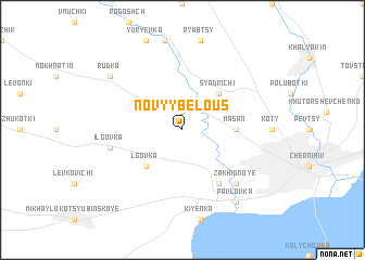 map of Novyy Belous