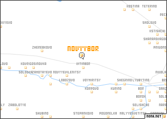 map of Novyy Bor