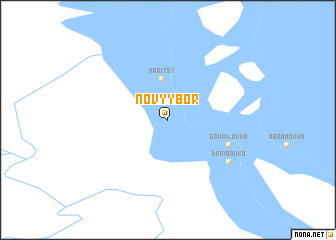 map of Novyy Bor