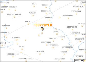 map of Novyy Bych