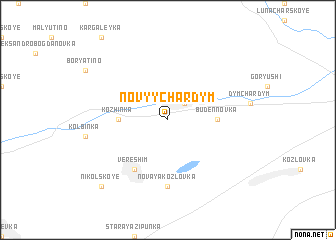 map of Novyy Chardym