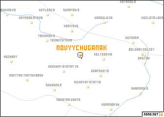 map of Novyy Chuganak