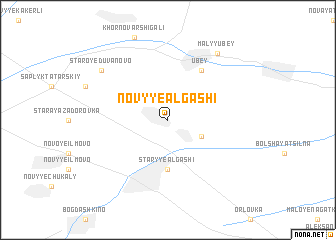 map of Novyye Algashi
