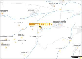 map of Novyye Arshty