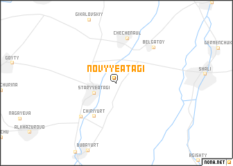 map of Novyye Atagi