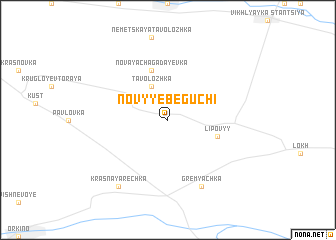 map of Novyye Beguchi