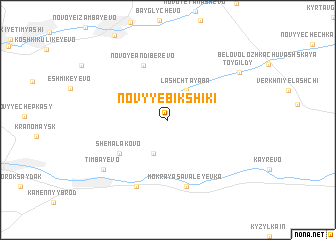 map of Novyye Bikshiki