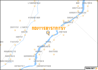 map of Novyye Bystritsy