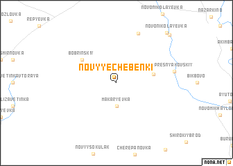 map of Novyye Chebenki
