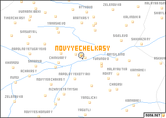 map of Novyye Chelkasy