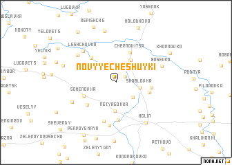 map of Novyye Cheshuyki