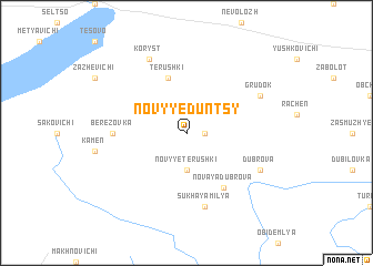 map of Novyye Duntsy