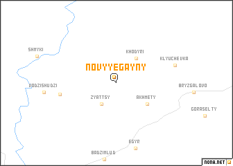 map of Novyye Gayny