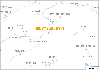 map of Novyye Gromyki