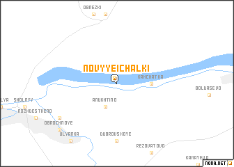 map of Novyye Ichalki